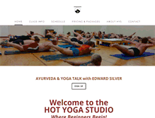 Tablet Screenshot of hotyogastudio.com